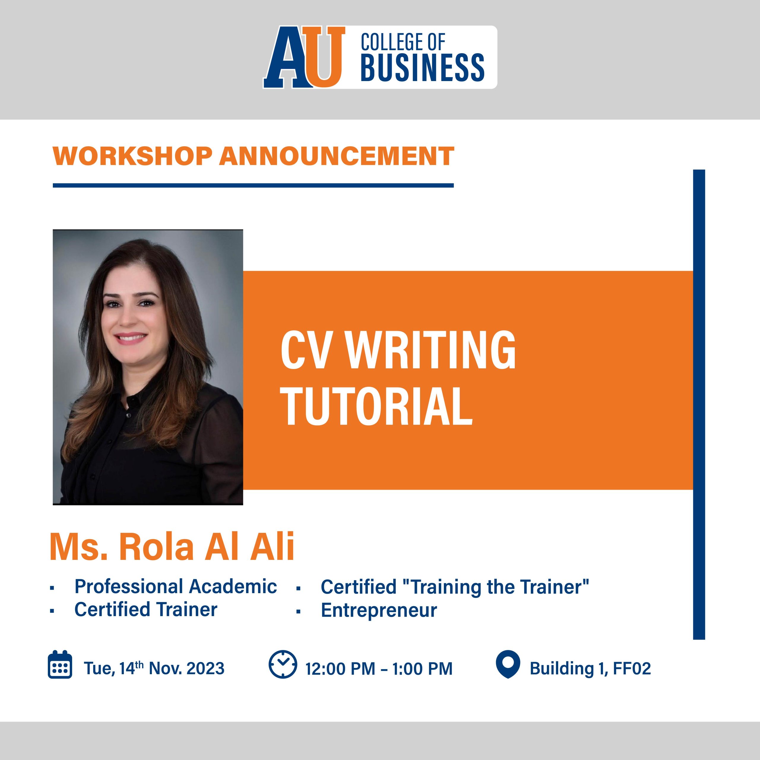 CV WRITING TUTORIAL