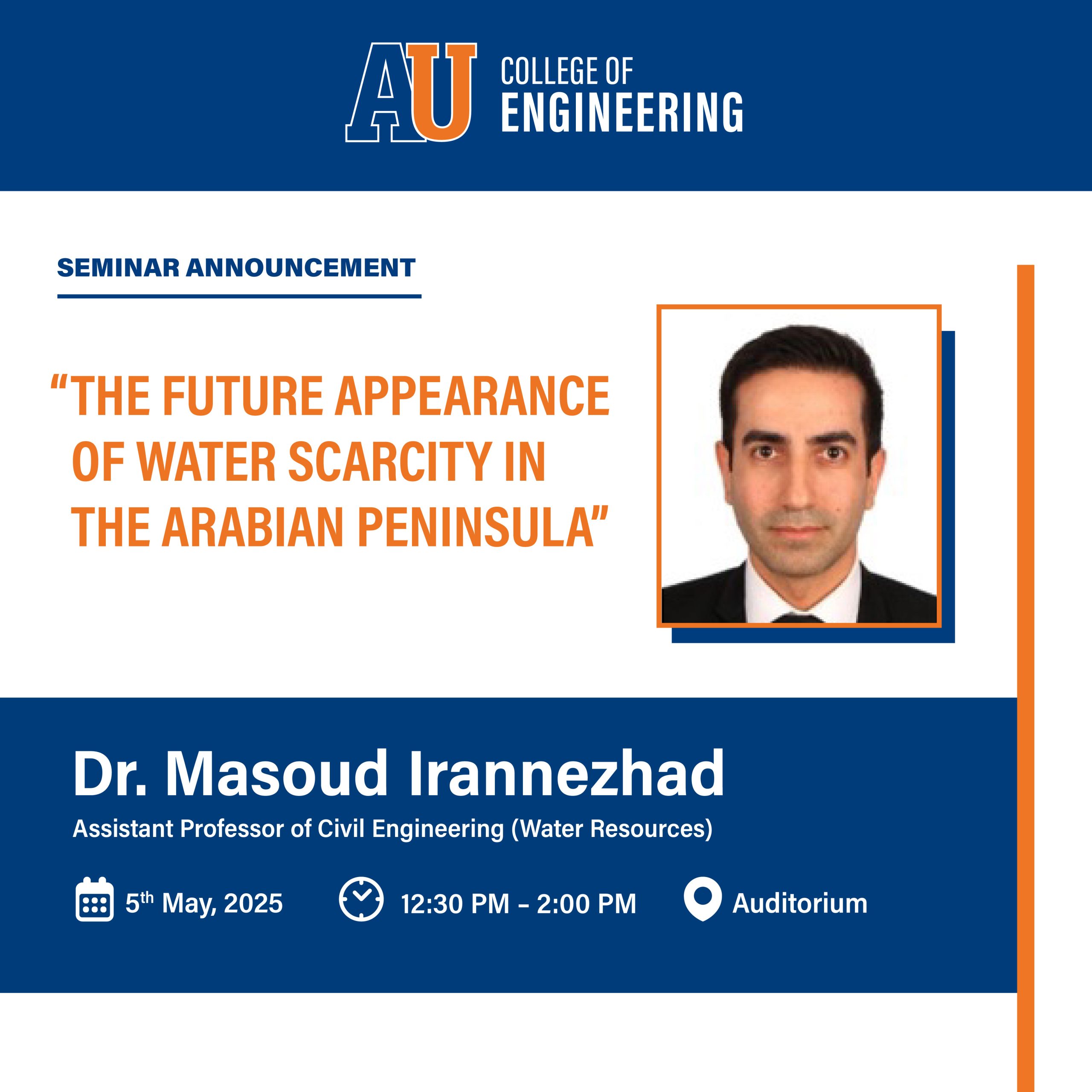 The Future Appearance Of Water Scarcity in the Arabian Peninsula