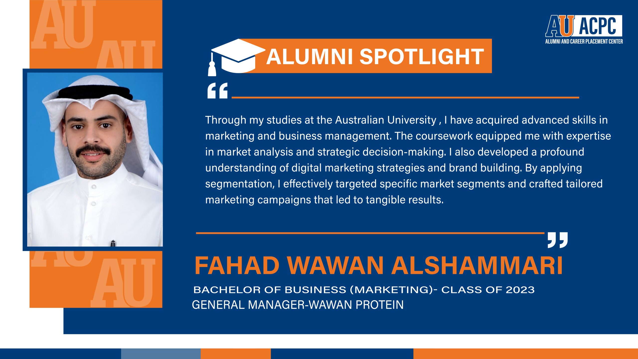 Fahad Wawan Alshammari - Alumni Spotlight Fahad Wawan Alshammari - Alumni Spotlight