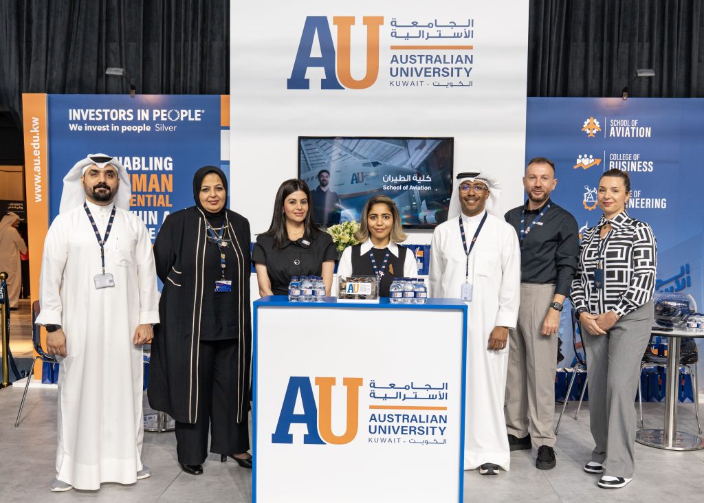 Image of AU staff at Watheefti Career Fair 2025