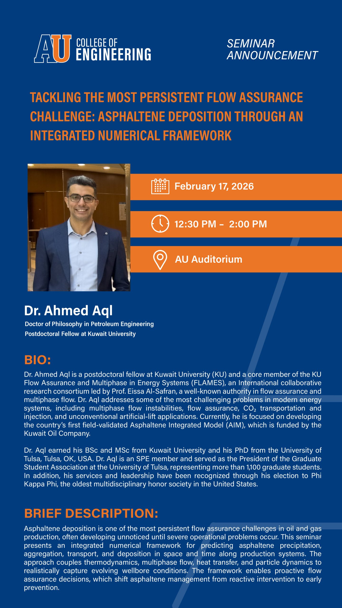 PE Seminar - Dr. Ahmed Aql_Story