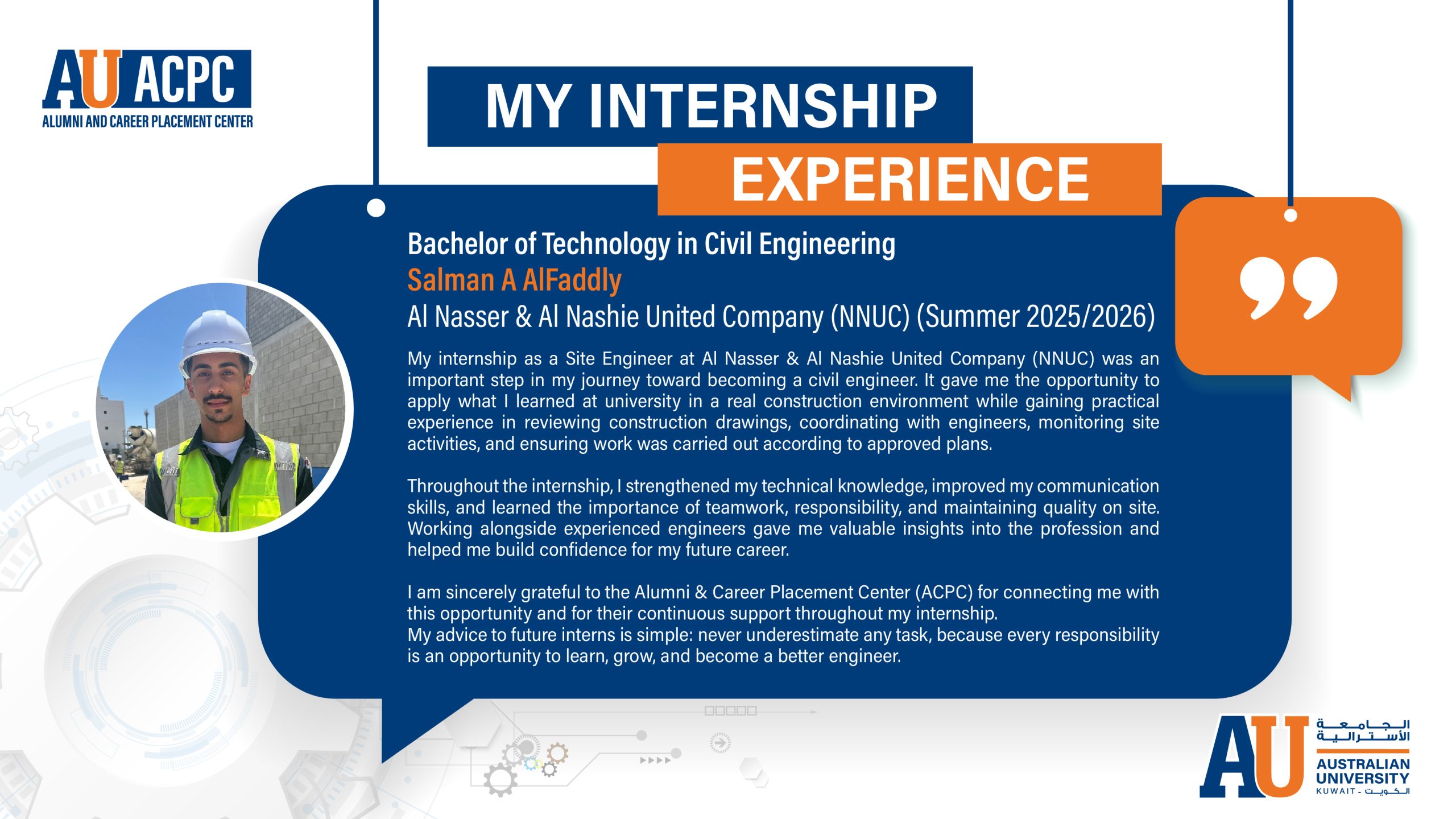 Internship experience photo 6