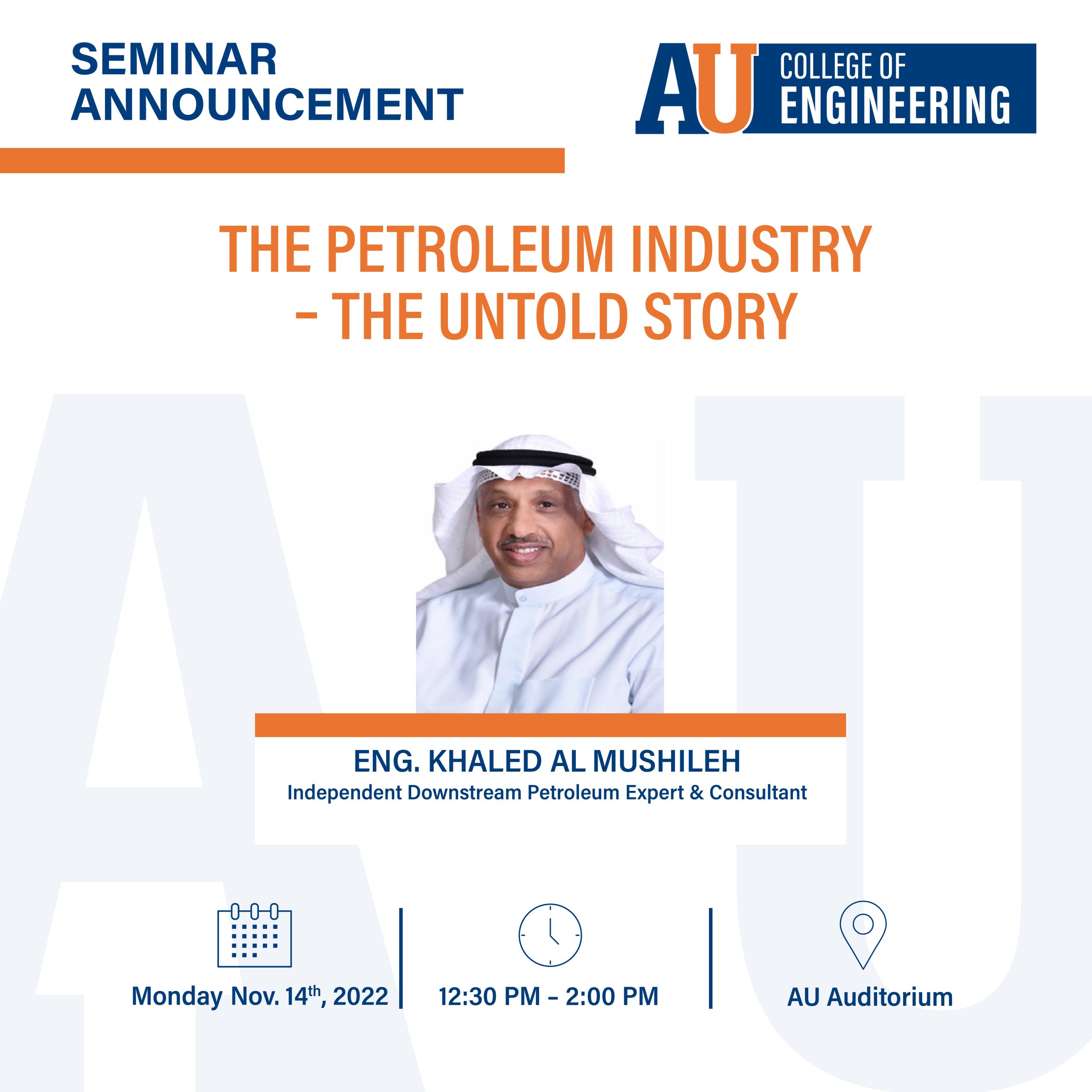 Poster of The Petroleum Industry - The Untold Story Seminar