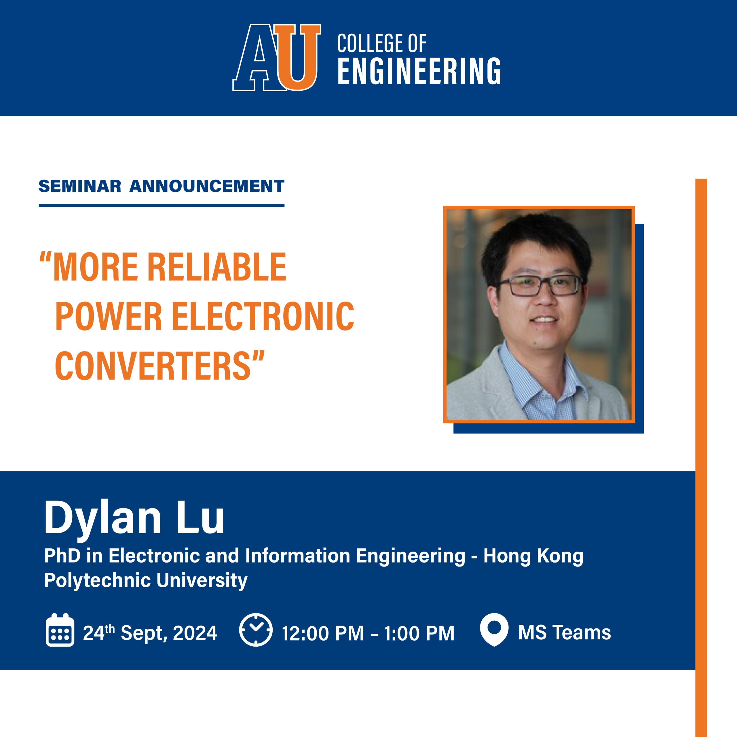 Poster of More Reliable Power Electronic Converters Seminar