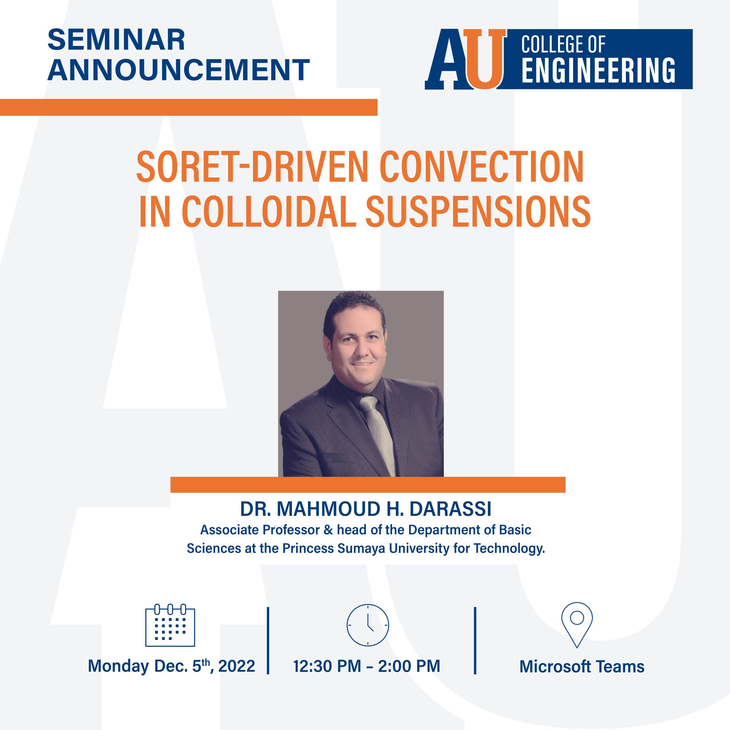 Poster of Soret-Driven Convection in Colloidal Suspensions Seminar