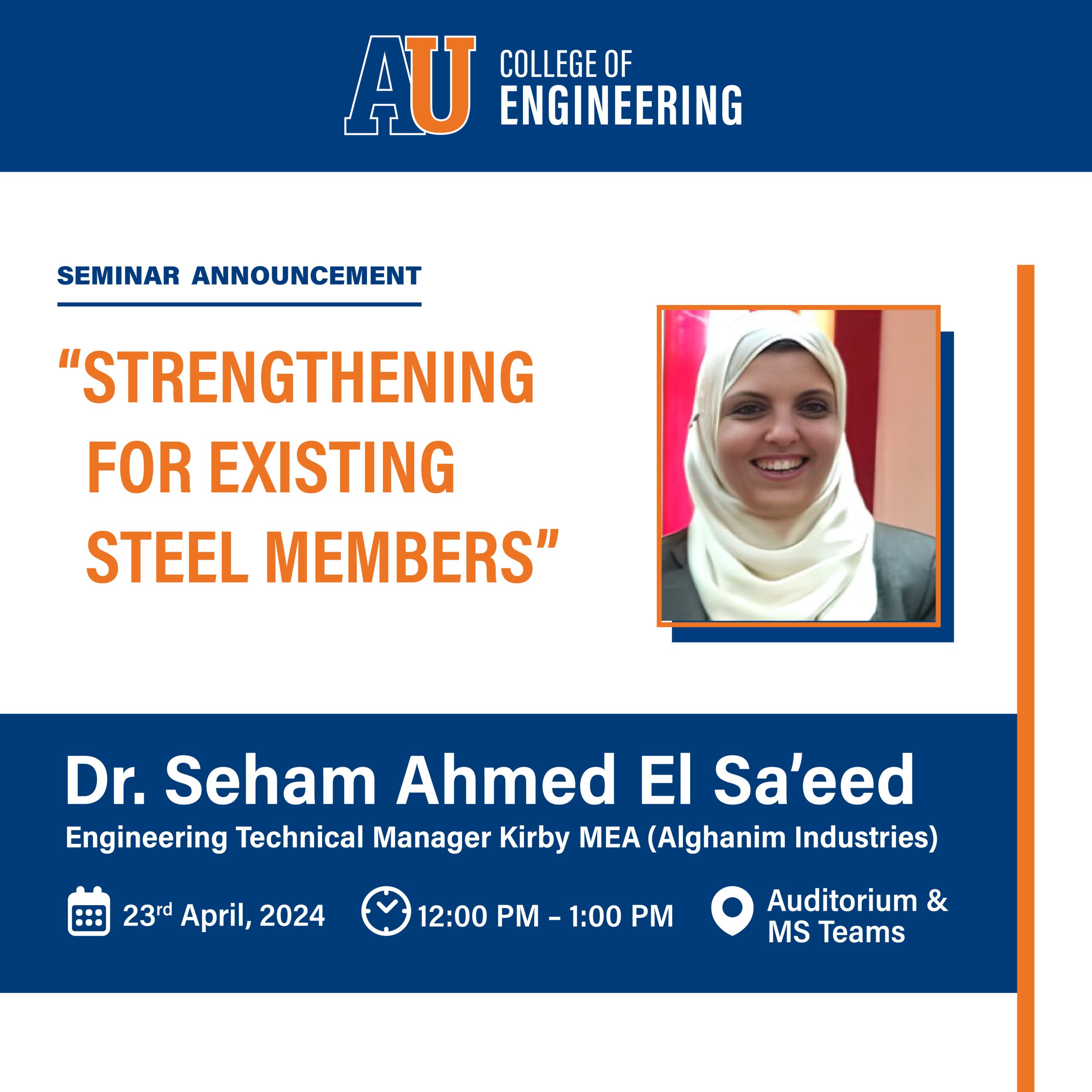 Poster of Strengthening for Existing Steel Members Seminar